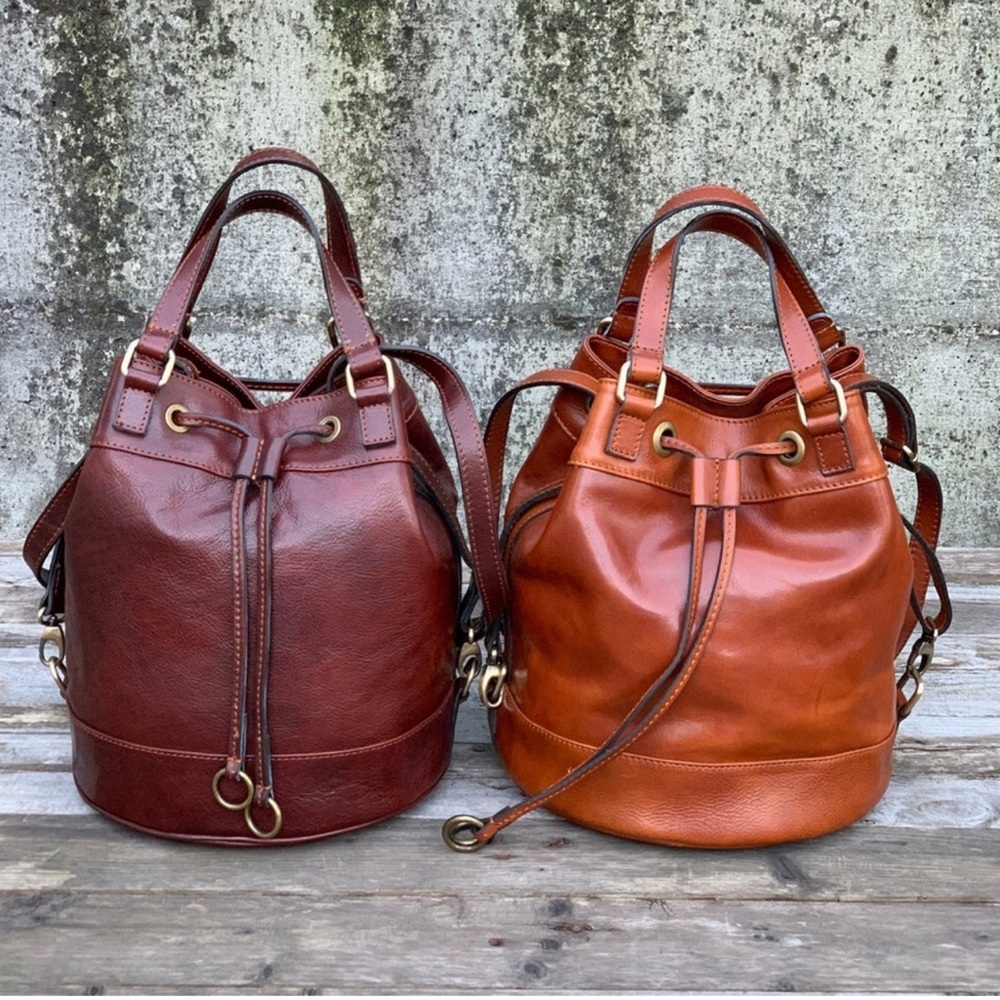 Stylish Brown Backpack With Versatile Design Leat… - image 4